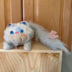1986 Kenner Furrever Friends "Snowytail" Kitten Cat Plush